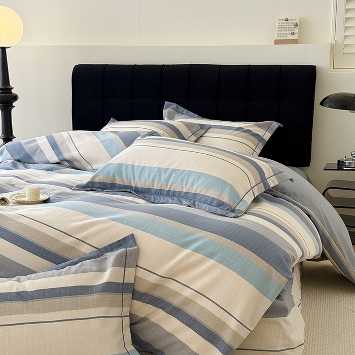 91家纺网 家纺一手货源 找家纺 于果 2025新款暖绒磨毛四件套 品质生活灰