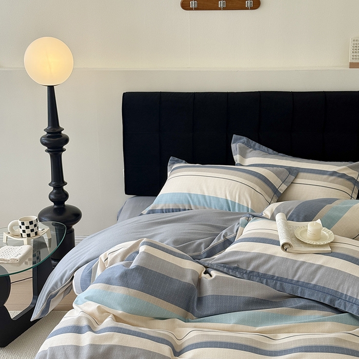 91家纺网 家纺一手货源 找家纺 于果 2025新款暖绒磨毛四件套 品质生活灰