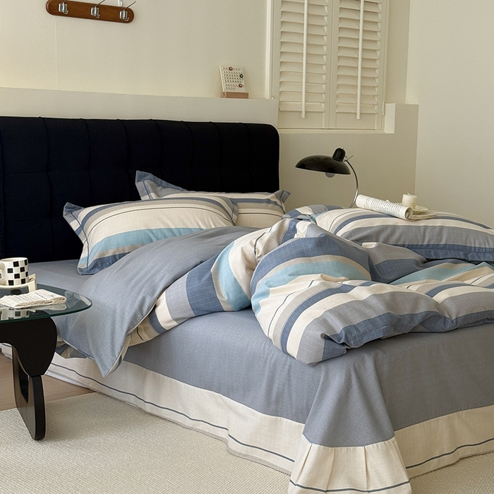 91家纺网 家纺一手货源 找家纺 于果 2025新款暖绒磨毛四件套 品质生活灰