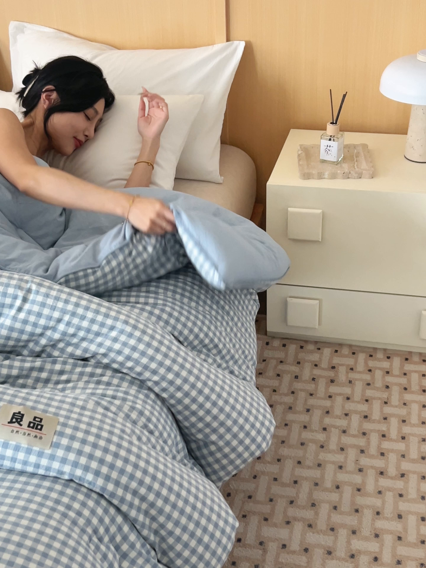 91家纺网 家纺一手货源 找家纺 趣色家纺 2025新款色织格子里外全棉纯棉棉花冬被被子被芯 小蓝格