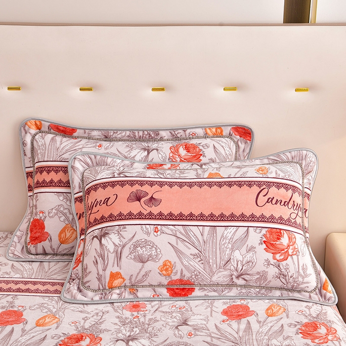 91家纺网 家纺一手货源 找家纺 缘莉娜家纺 2025高克重8斤牛奶绒四件套金貂绒法莱绒加厚保暖直播电商爆款 爱恋