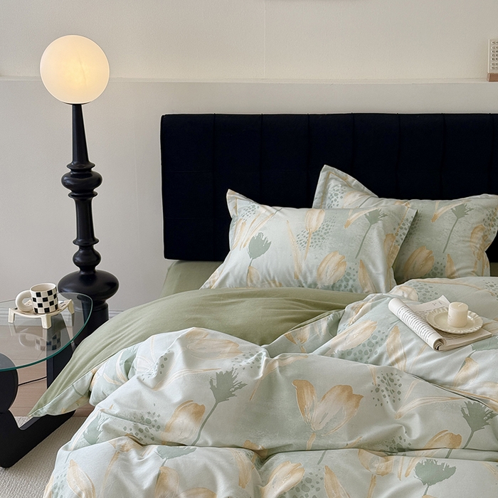 91家纺网 家纺一手货源 找家纺 于果 2025新款暖绒磨毛四件套 往事随风