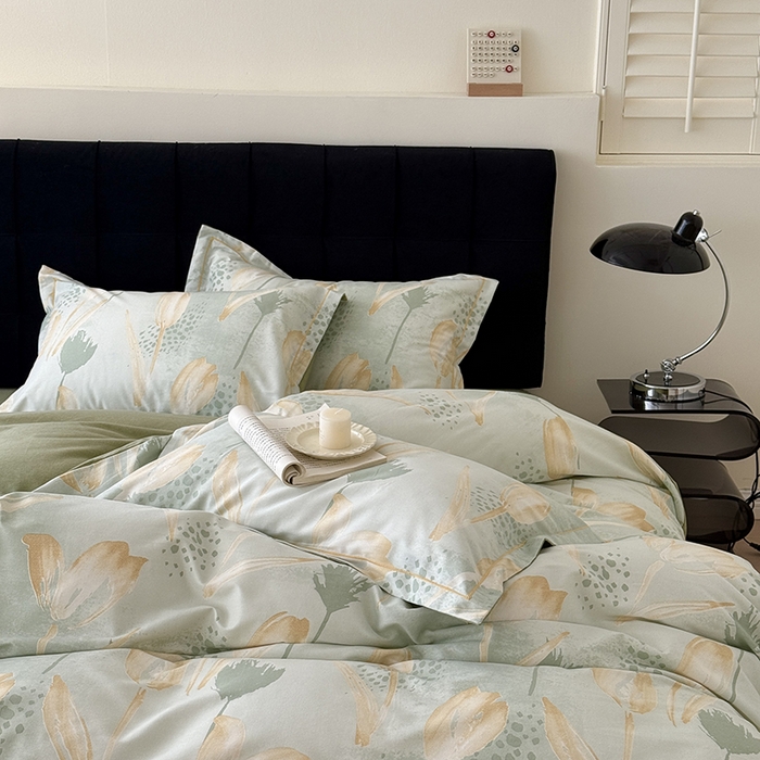 91家纺网 家纺一手货源 找家纺 于果 2025新款暖绒磨毛四件套 往事随风