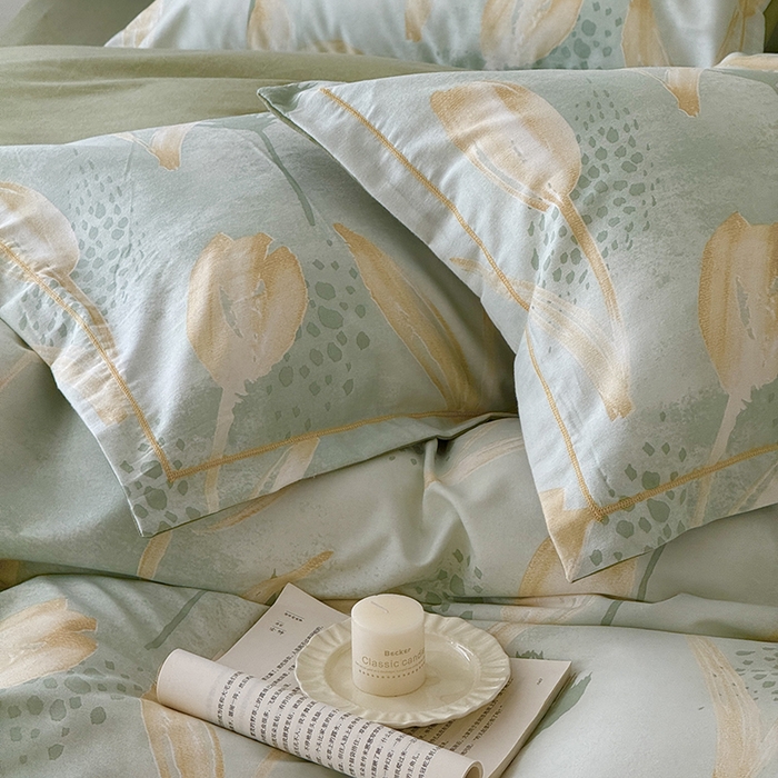 91家纺网 家纺一手货源 找家纺 于果 2025新款暖绒磨毛四件套 往事随风