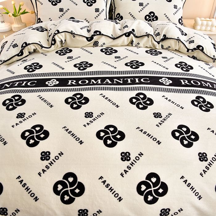 91家纺网 家纺一手货源 找家纺 缘莉娜家纺 2025高克重8斤牛奶绒四件套金貂绒法莱绒加厚保暖直播电商爆款 灿烂时光