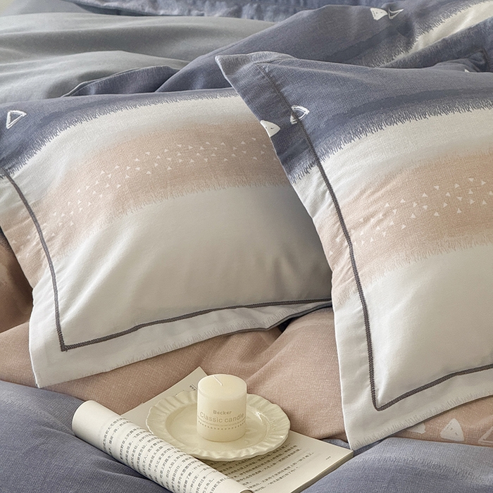 91家纺网 家纺一手货源 找家纺 于果 2025新款暖绒磨毛四件套 星空灰