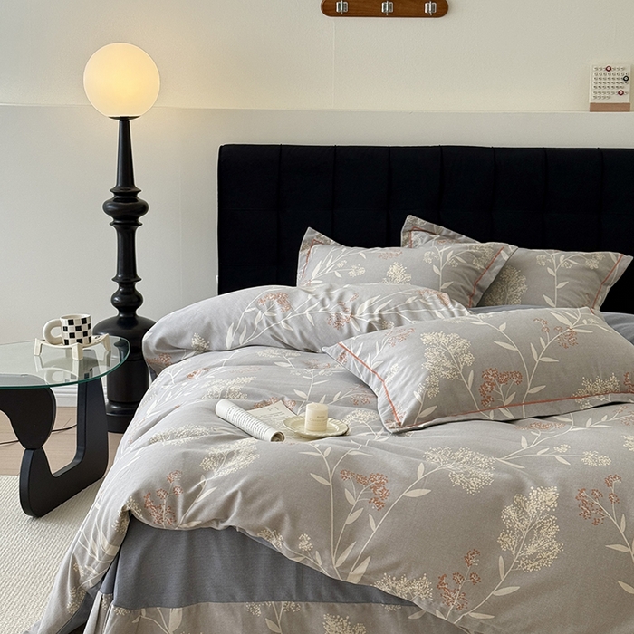 91家纺网 家纺一手货源 找家纺 于果 2025新款暖绒磨毛四件套 绣丽