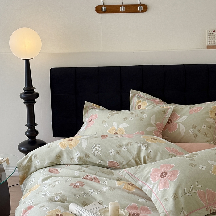 91家纺网 家纺一手货源 找家纺 于果 2025新款暖绒磨毛四件套 一抹幽香