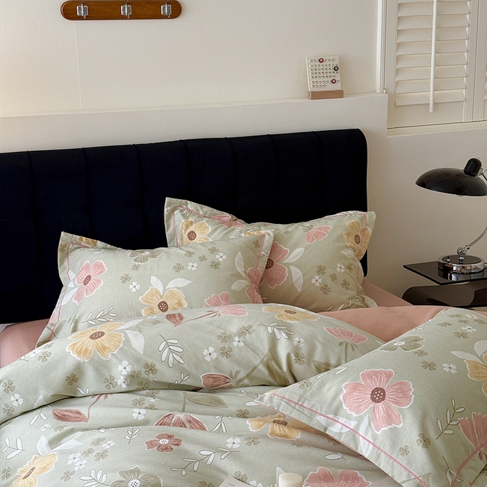 91家纺网 家纺一手货源 找家纺 于果 2025新款暖绒磨毛四件套 一抹幽香