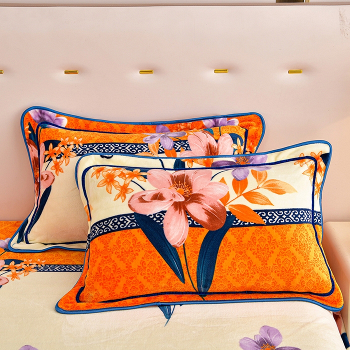 91家纺网 家纺一手货源 找家纺 缘莉娜家纺 2025高克重8斤牛奶绒四件套金貂绒法莱绒加厚保暖直播电商爆款 曼妙顺意