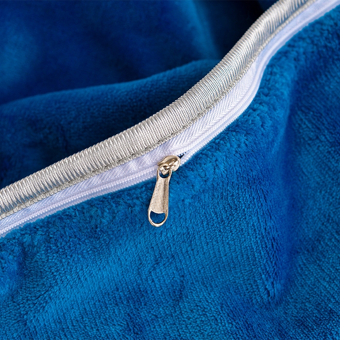 91家纺网 家纺一手货源 找家纺 缘莉娜家纺 2025高克重8斤牛奶绒四件套金貂绒法莱绒加厚保暖直播电商爆款 深蓝