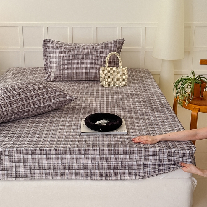 91家纺网 家纺一手货源 找家纺 （总）三朵家纺 2025新款牛奶绒印花单床笠 床笠单件