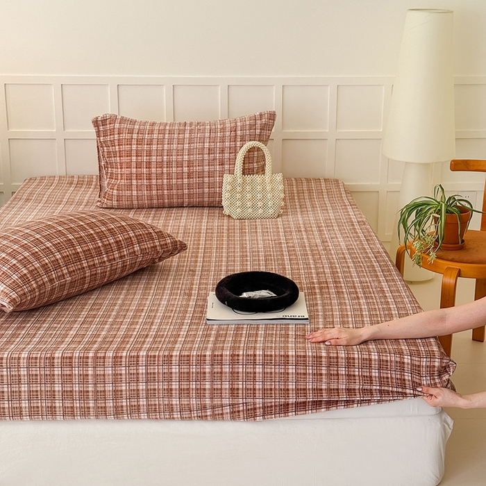 91家纺网 家纺一手货源 找家纺 （总）三朵家纺 2025新款牛奶绒印花单床笠 床笠单件