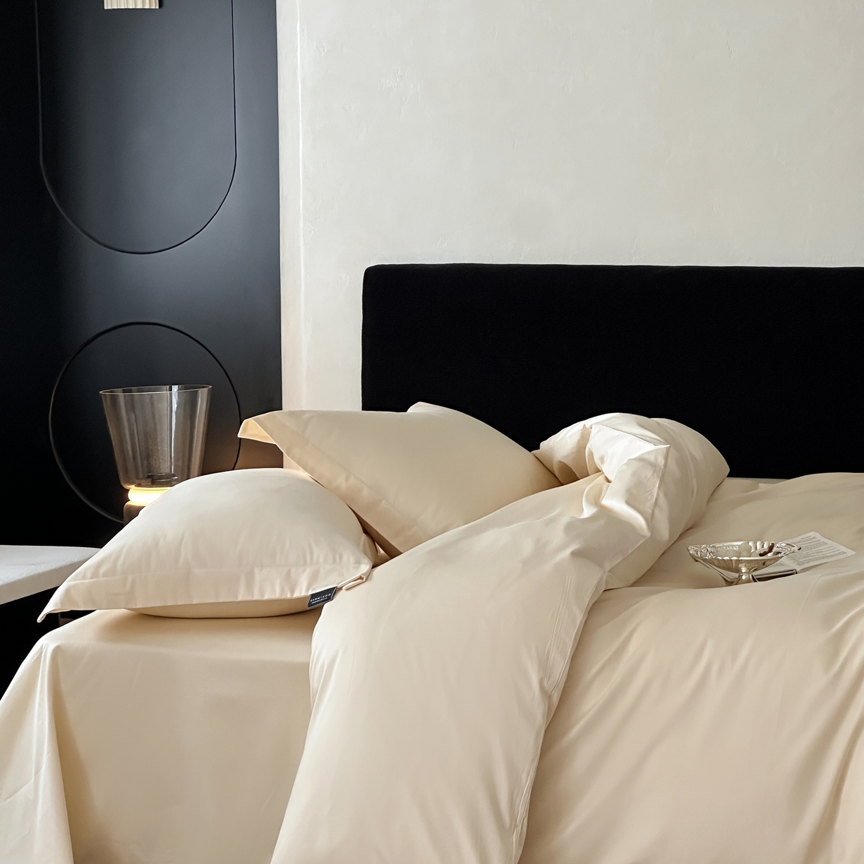 91家纺网 家纺一手货源 找家纺 （总）三味舒屋 2025新款50s全棉纯棉纯色四件套-长期主义