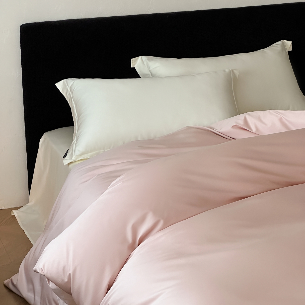 91家纺网 家纺一手货源 找家纺 三味舒屋 2025新款50s全棉纯棉纯色单被套被套单件-长期主义 长期主义-白桃乌龙