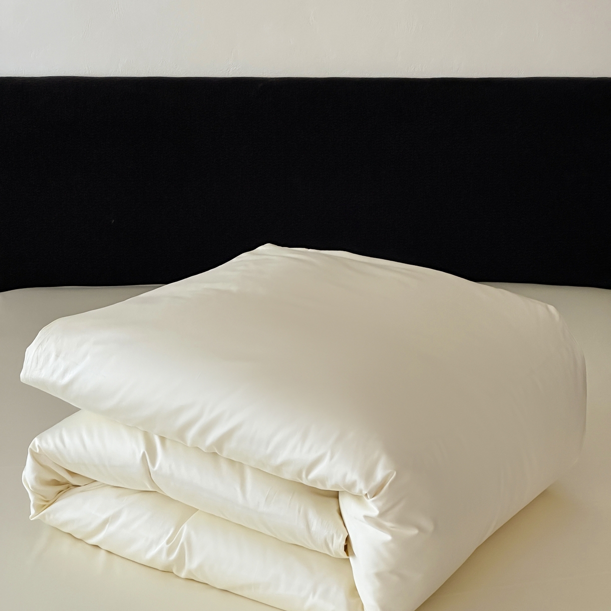 91家纺网 家纺一手货源 找家纺 三味舒屋 2025新款50s全棉纯棉纯色单被套被套单件-长期主义 长期主义-香草色