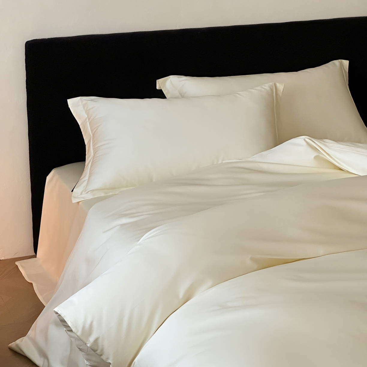 91家纺网 家纺一手货源 找家纺 三味舒屋 2025新款50s全棉纯棉纯色单被套被套单件-长期主义 长期主义-香草色