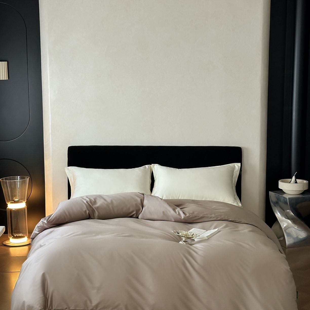 91家纺网 家纺一手货源 找家纺 三味舒屋 2025新款50s全棉纯棉纯色单被套被套单件-长期主义 长期主义-茶棕色