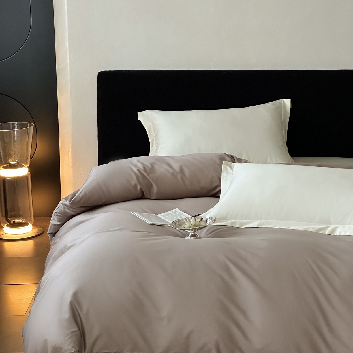 91家纺网 家纺一手货源 找家纺 三味舒屋 2025新款50s全棉纯棉纯色单被套被套单件-长期主义 长期主义-茶棕色