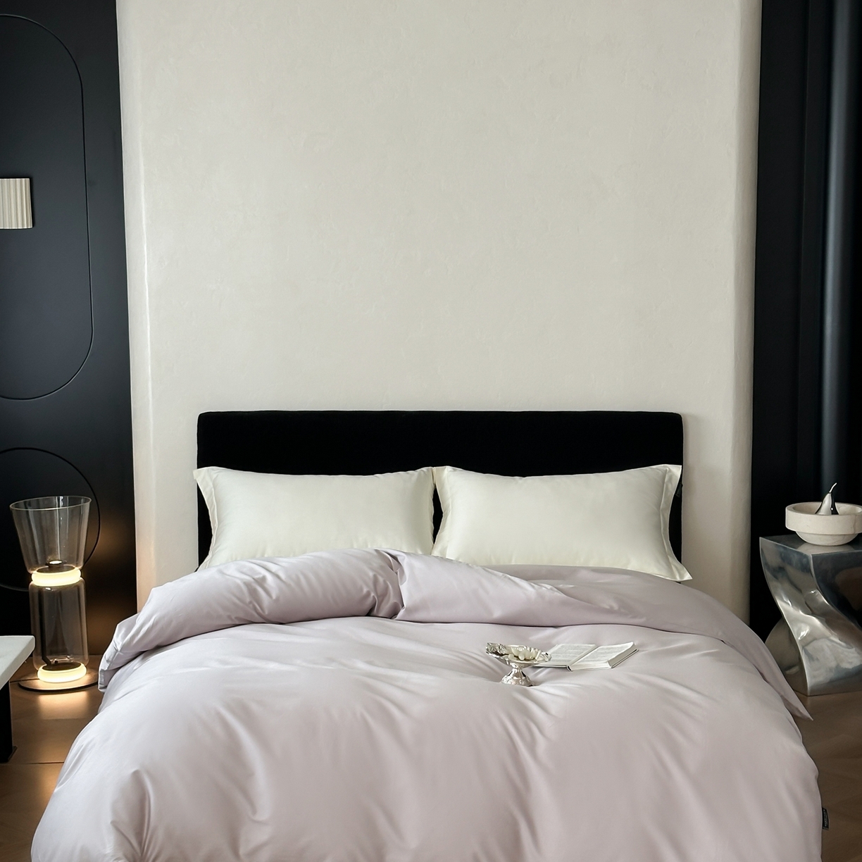 91家纺网 家纺一手货源 找家纺 三味舒屋 2025新款50s全棉纯棉纯色单被套被套单件-长期主义 长期主义-微微紫