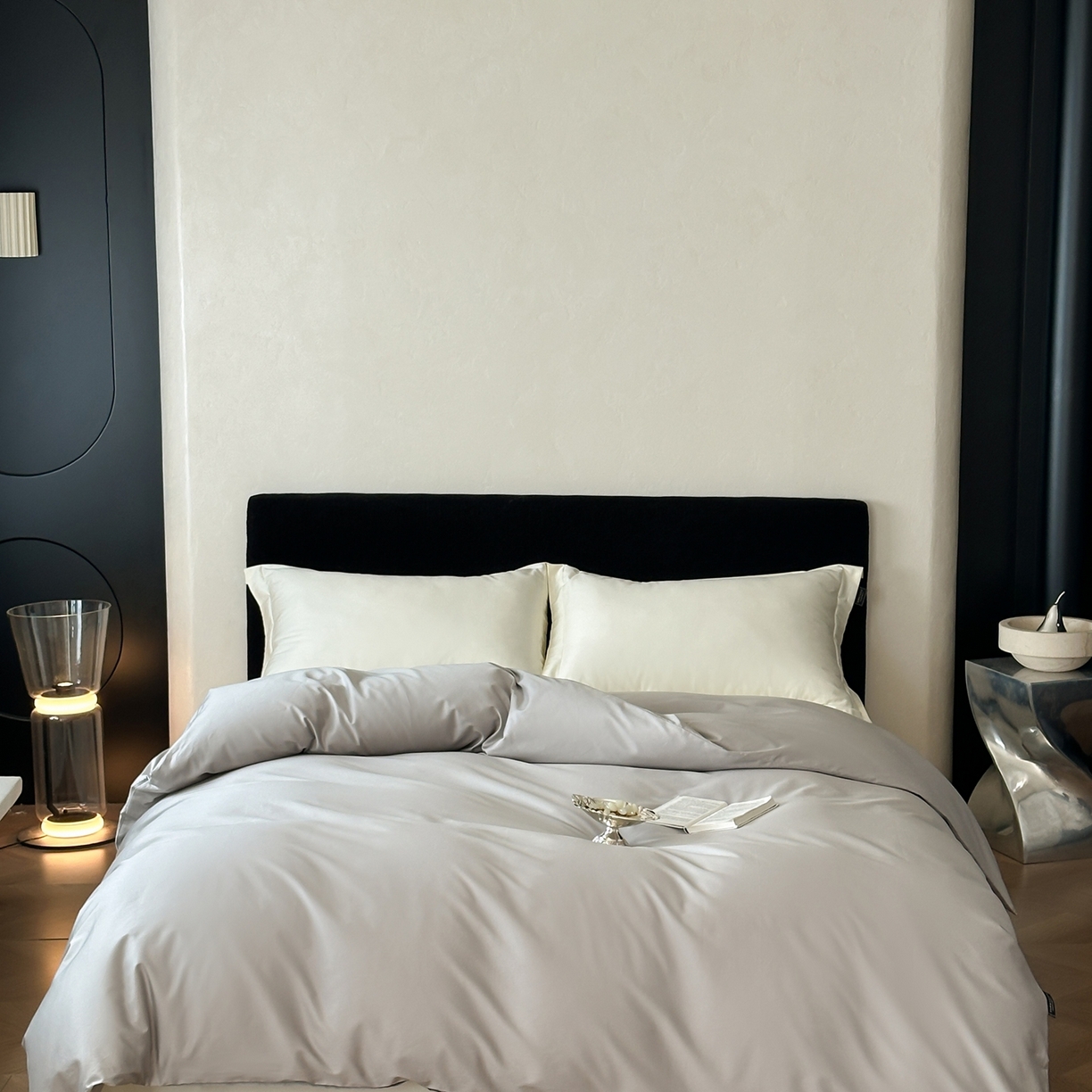 91家纺网 家纺一手货源 找家纺 三味舒屋 2025新款50s全棉纯棉纯色单被套被套单件-长期主义 长期主义-新银灰