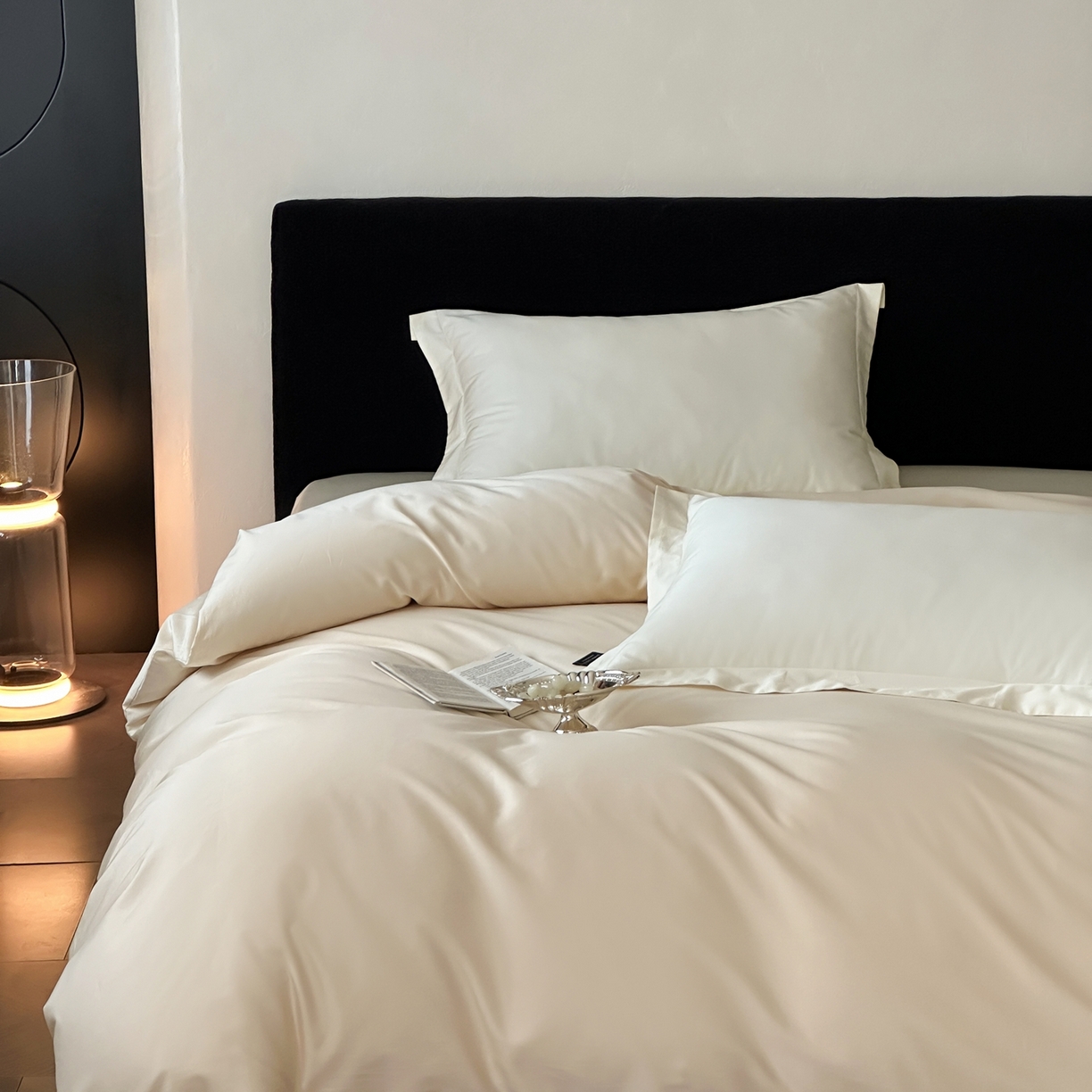 91家纺网 家纺一手货源 找家纺 三味舒屋 2025新款50s全棉纯棉纯色单被套被套单件-长期主义 长期主义-安琪白