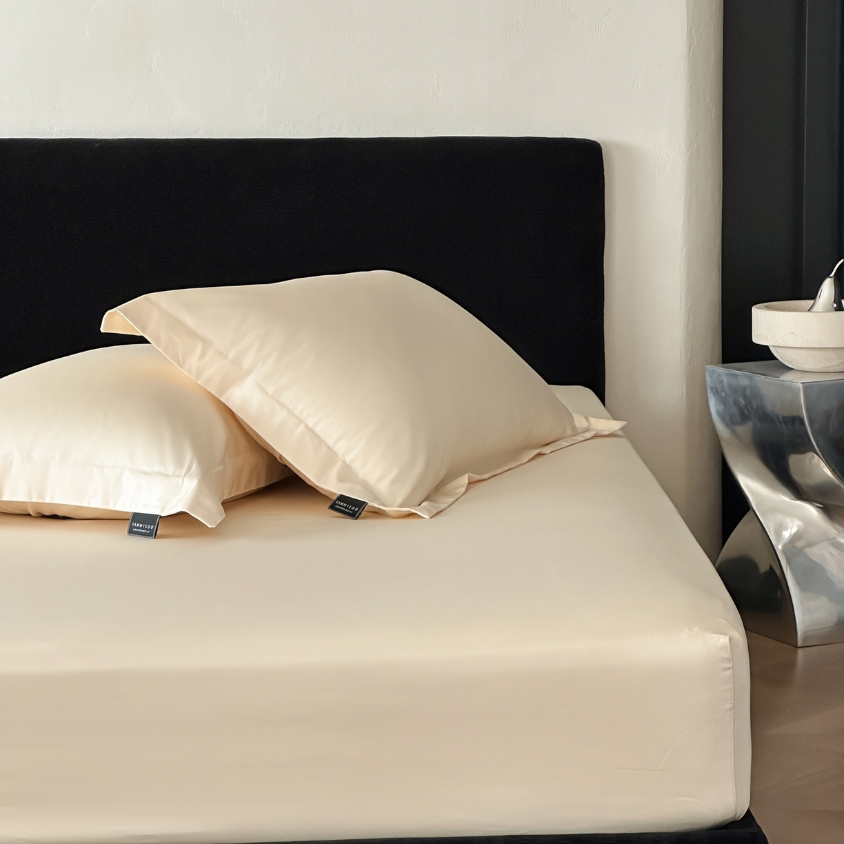 91家纺网 家纺一手货源 找家纺 （总）三味舒屋 2025新款50s全棉纯棉纯色单床笠床笠单件-长期主义