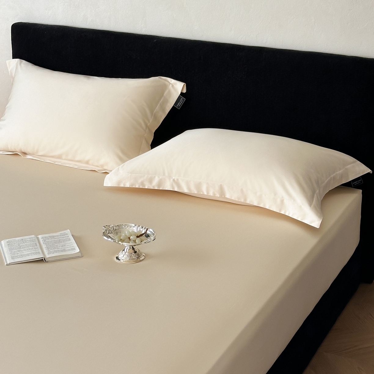 91家纺网 家纺一手货源 找家纺 （总）三味舒屋 2025新款50s全棉纯棉纯色单床笠床笠单件-长期主义