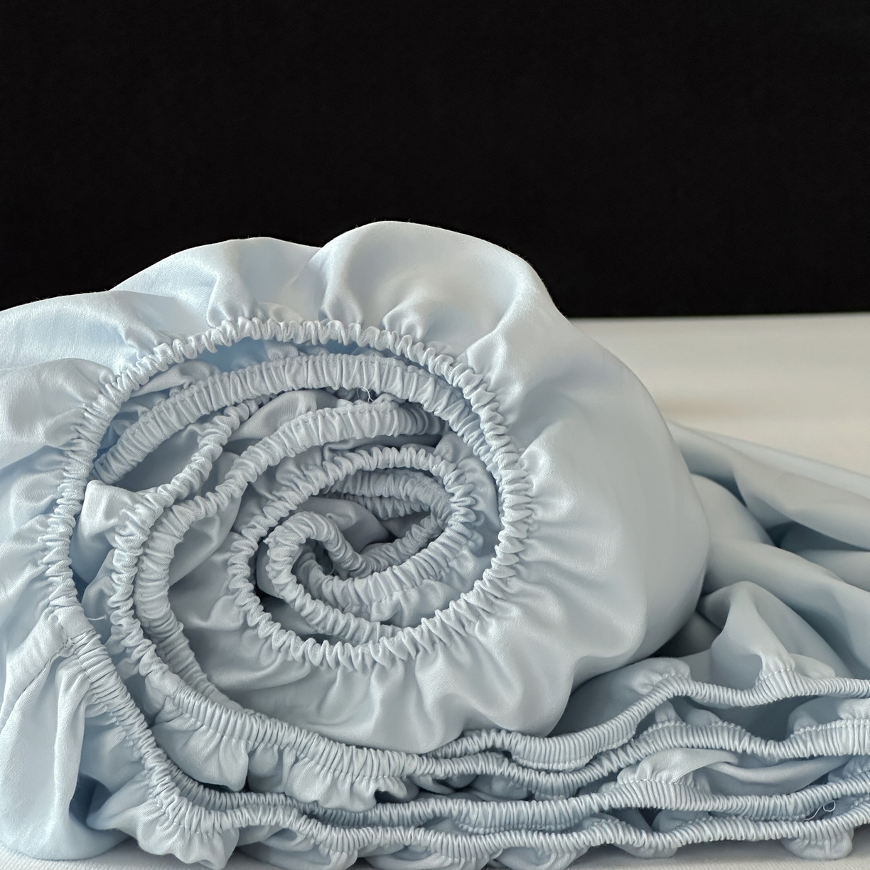 91家纺网 家纺一手货源 找家纺 三味舒屋 2025新款50s全棉纯棉纯色单床笠床笠单件-长期主义 长期主义-净月蓝