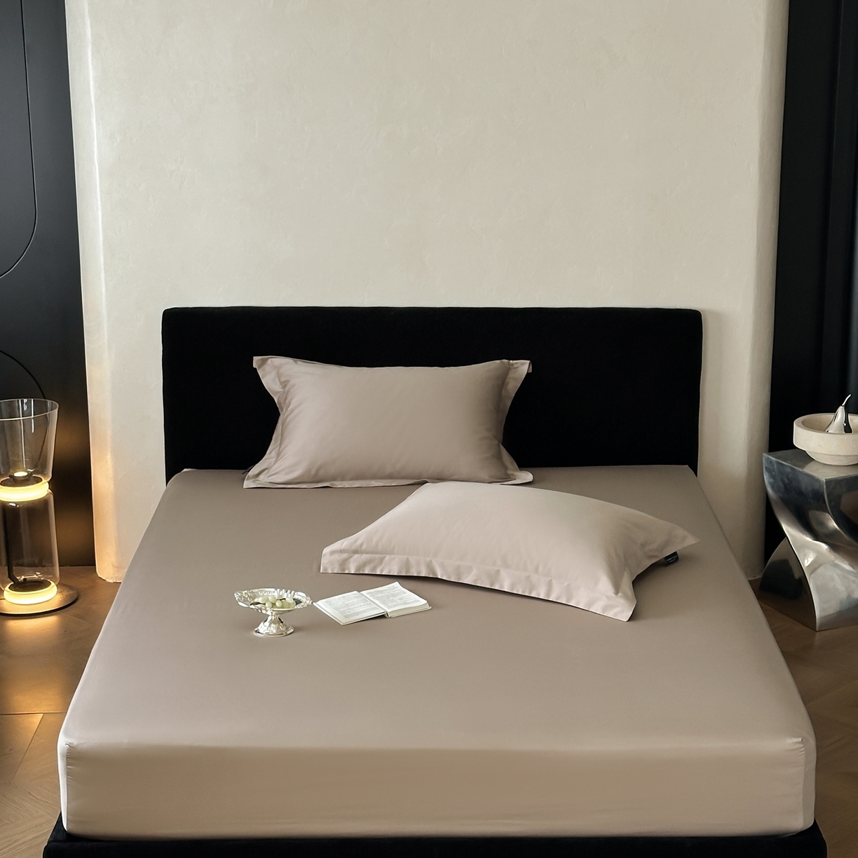 91家纺网 家纺一手货源 找家纺 三味舒屋 2025新款50s全棉纯棉纯色单床笠床笠单件-长期主义 长期主义-茶棕色