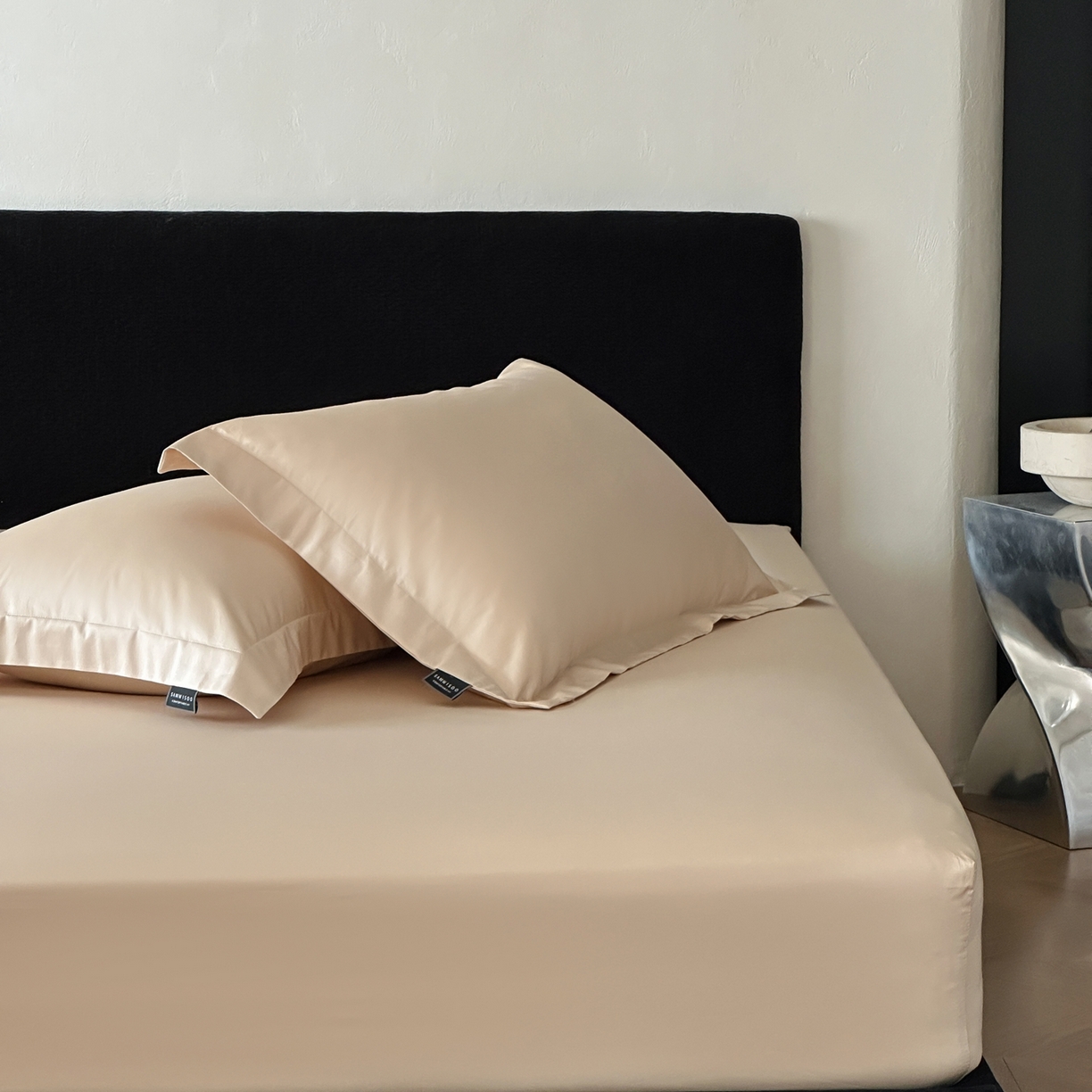 91家纺网 家纺一手货源 找家纺 三味舒屋 2025新款50s全棉纯棉纯色单床笠床笠单件-长期主义 长期主义-星光金