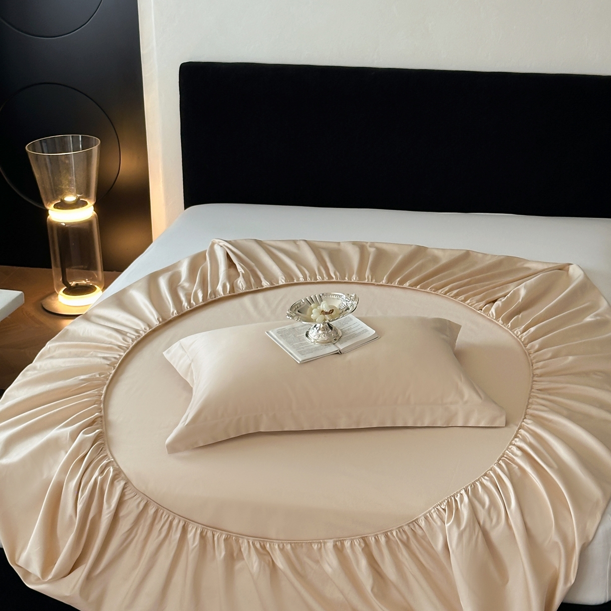 91家纺网 家纺一手货源 找家纺 三味舒屋 2025新款50s全棉纯棉纯色单床笠床笠单件-长期主义 长期主义-星光金