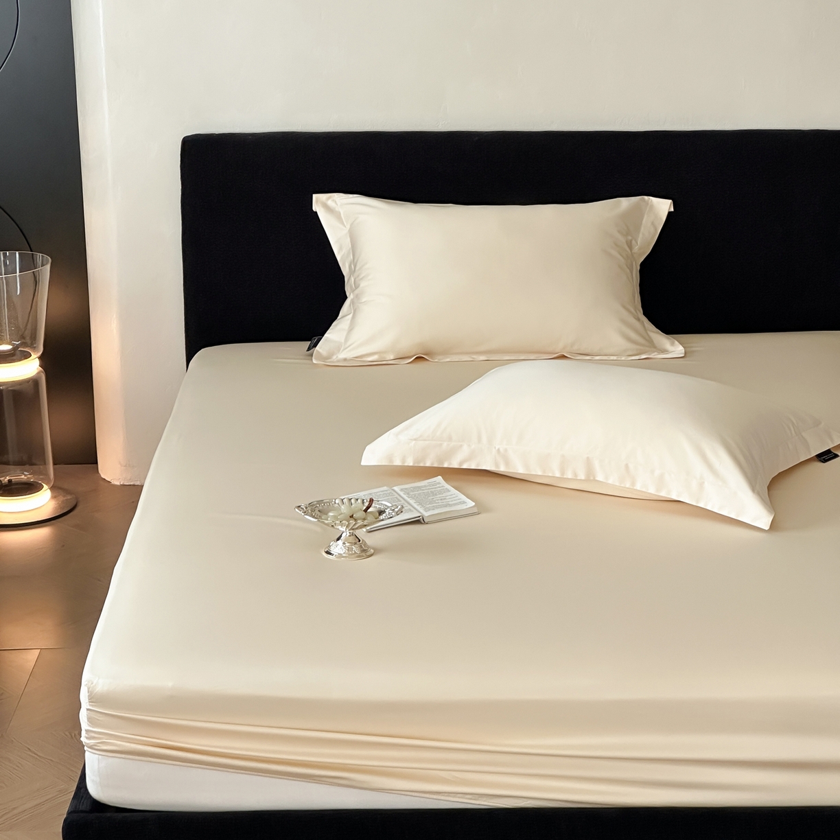 91家纺网 家纺一手货源 找家纺 三味舒屋 2025新款50s全棉纯棉纯色单床笠床笠单件-长期主义 长期主义-安琪白