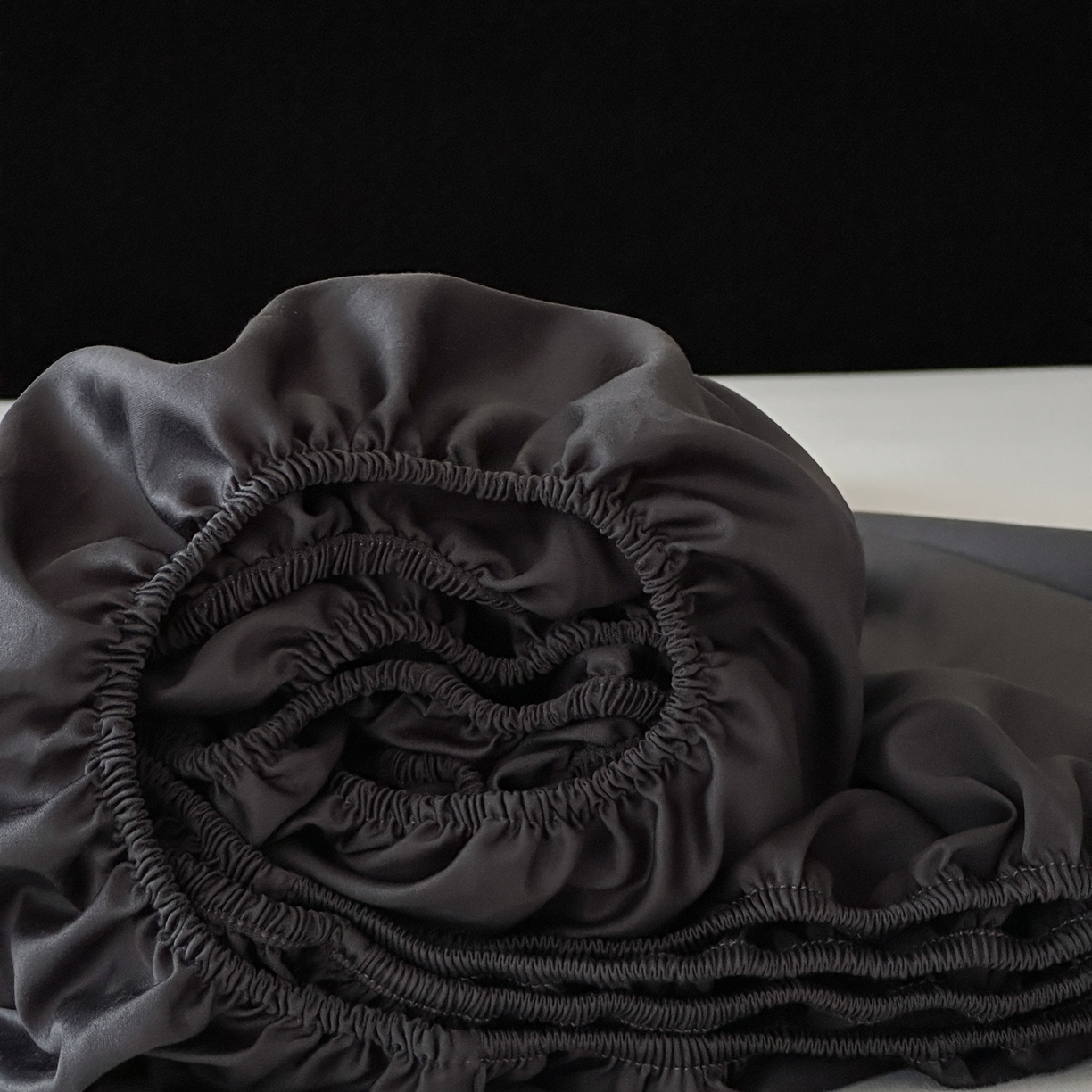 91家纺网 家纺一手货源 找家纺 三味舒屋 2025新款50s全棉纯棉纯色单床笠床笠单件-长期主义 长期主义-摩卡黑灰