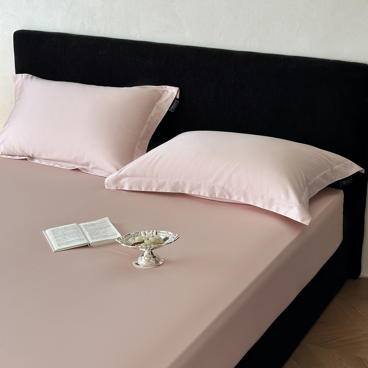 91家纺网 家纺一手货源 找家纺 三味舒屋 2025新款50s全棉纯棉纯色单床笠床笠单件-长期主义 长期主义-白桃乌龙