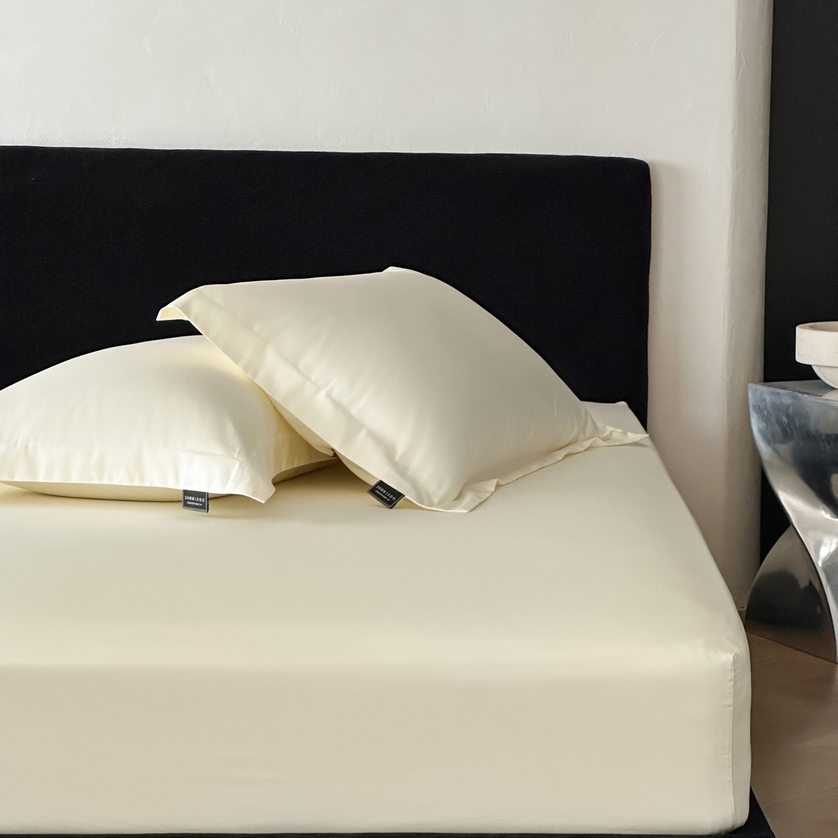 91家纺网 家纺一手货源 找家纺 三味舒屋 2025新款50s全棉纯棉纯色单床笠床笠单件-长期主义 长期主义-香草色