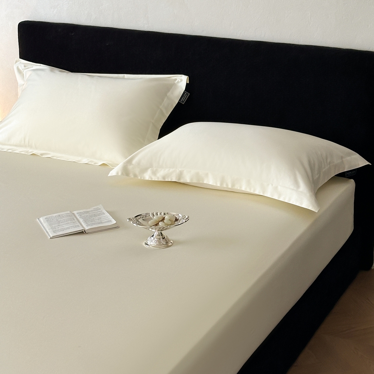 91家纺网 家纺一手货源 找家纺 三味舒屋 2025新款50s全棉纯棉纯色单床笠床笠单件-长期主义 长期主义-香草色