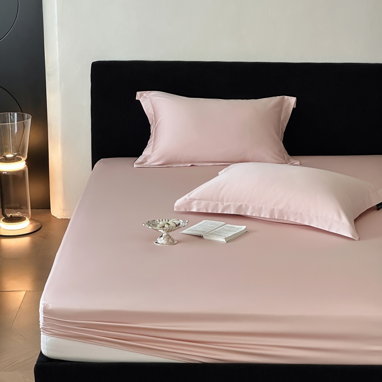 91家纺网 家纺一手货源 找家纺 三味舒屋 2025新款50s全棉纯棉纯色单床笠床笠单件-长期主义 长期主义-白桃乌龙