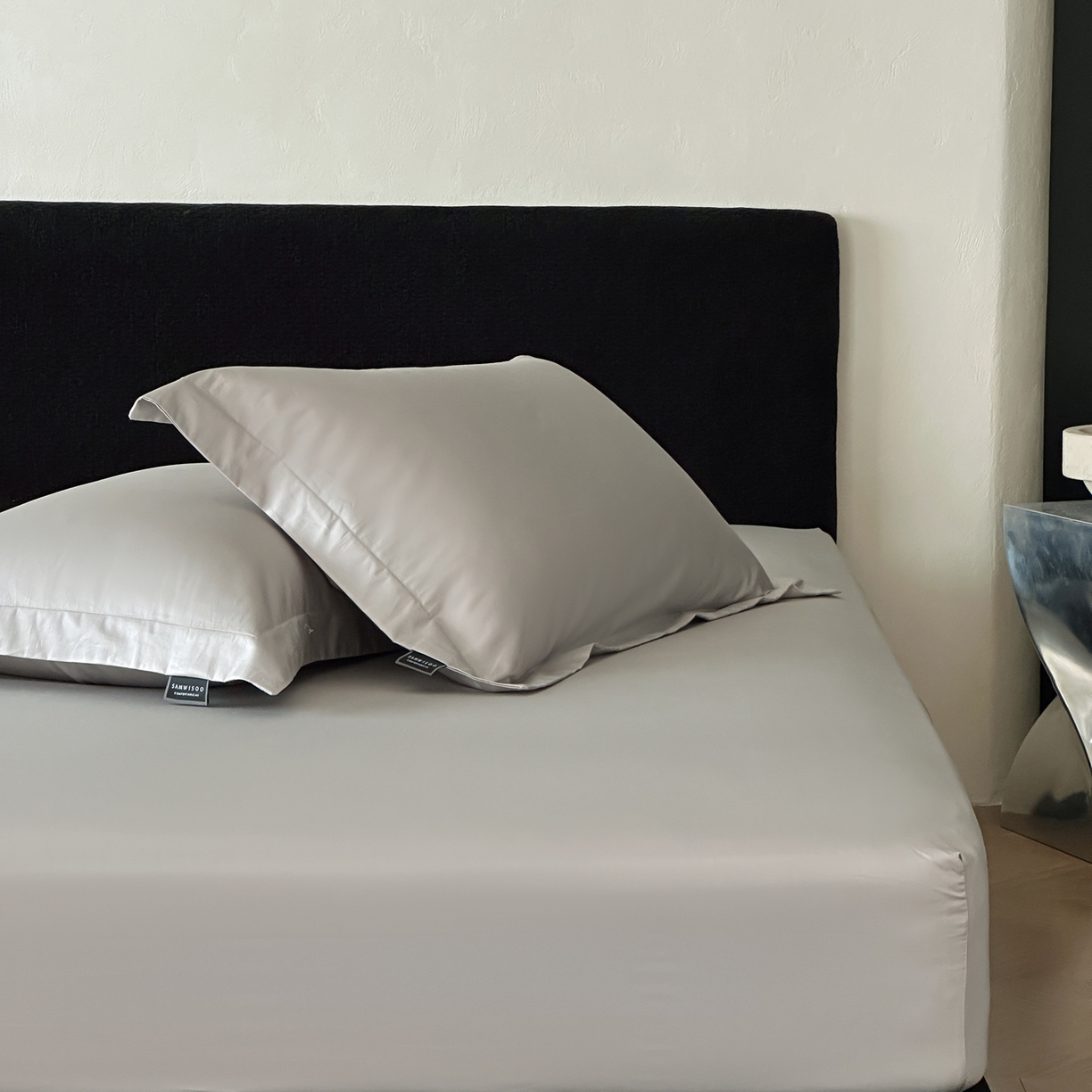 91家纺网 家纺一手货源 找家纺 三味舒屋 2025新款50s全棉纯棉纯色单床笠床笠单件-长期主义 长期主义-新银灰