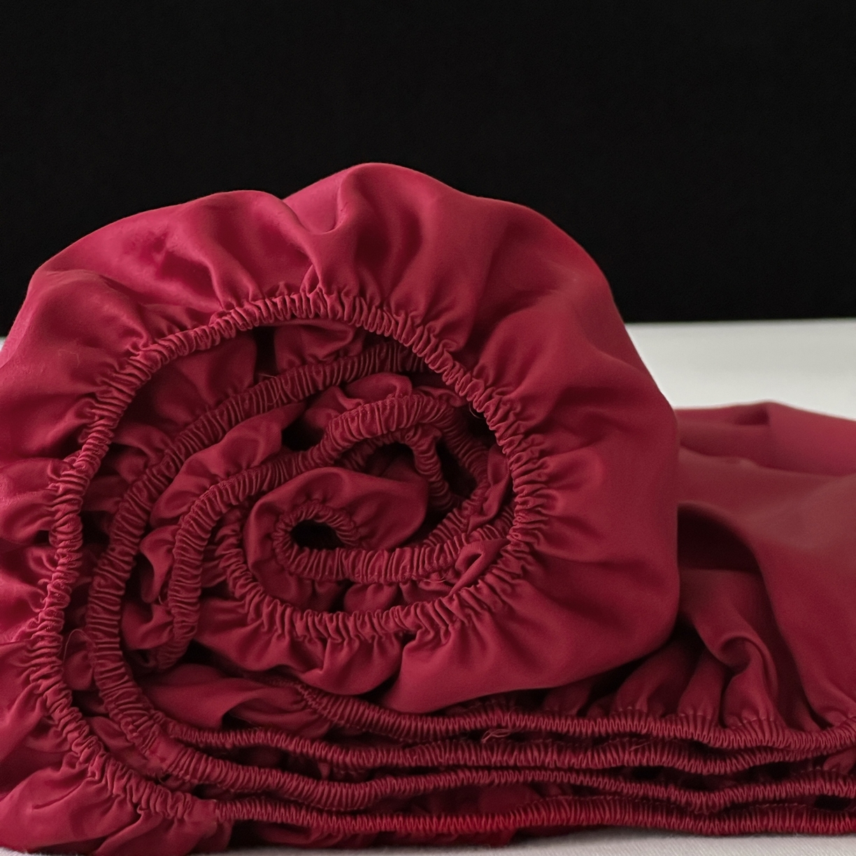 91家纺网 家纺一手货源 找家纺 三味舒屋 2025新款50s全棉纯棉纯色单床笠床笠单件-长期主义 长期主义-朗姆酒红