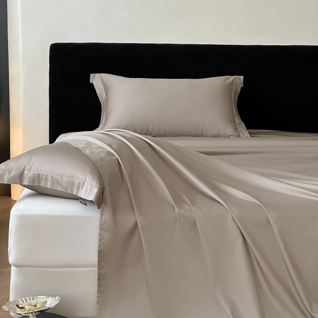 91家纺网 家纺一手货源 找家纺 三味舒屋 2025新款50s全棉纯棉纯色单床单床单单件-长期主义 长期主义-茶棕色