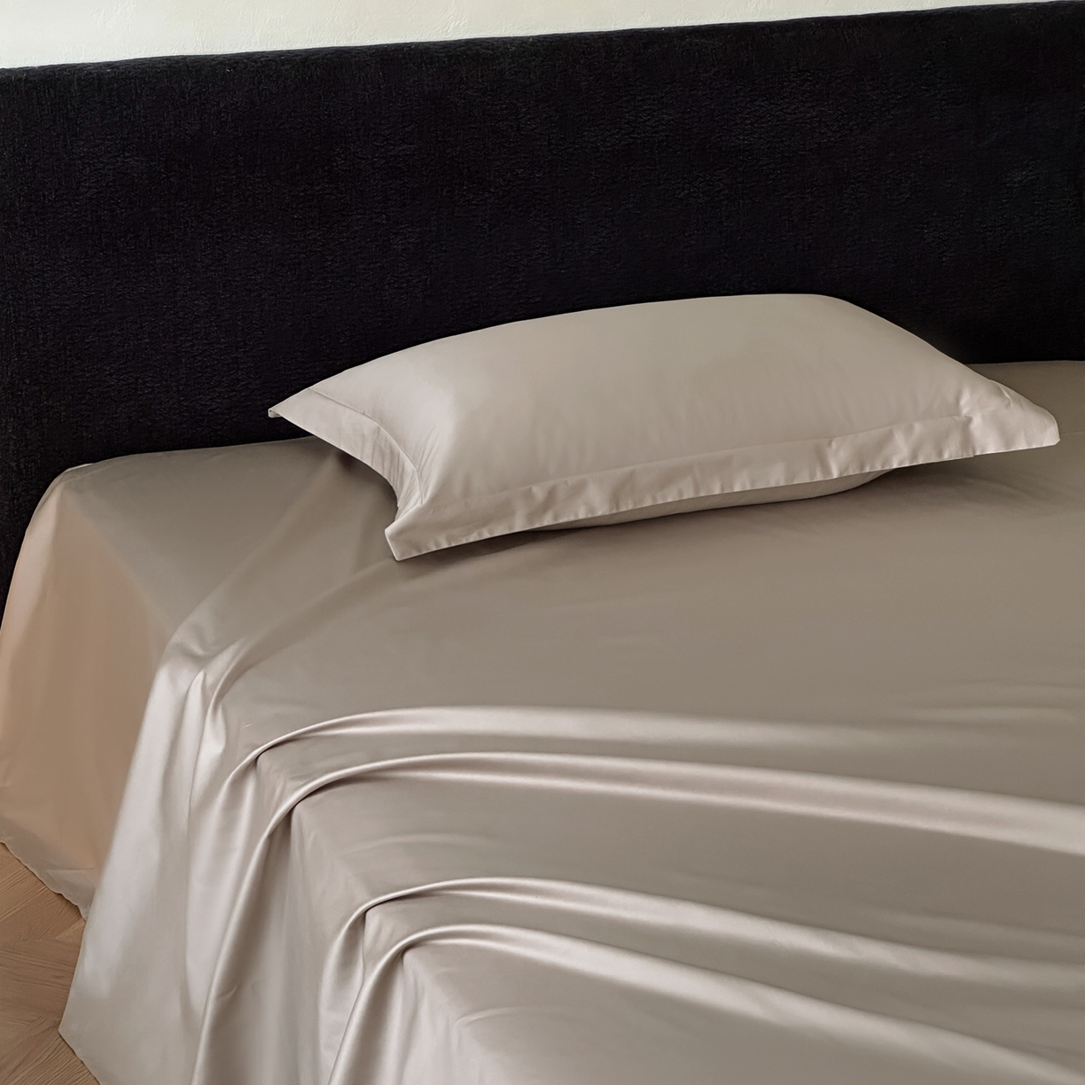 91家纺网 家纺一手货源 找家纺 三味舒屋 2025新款50s全棉纯棉纯色单床单床单单件-长期主义 长期主义-茶棕色