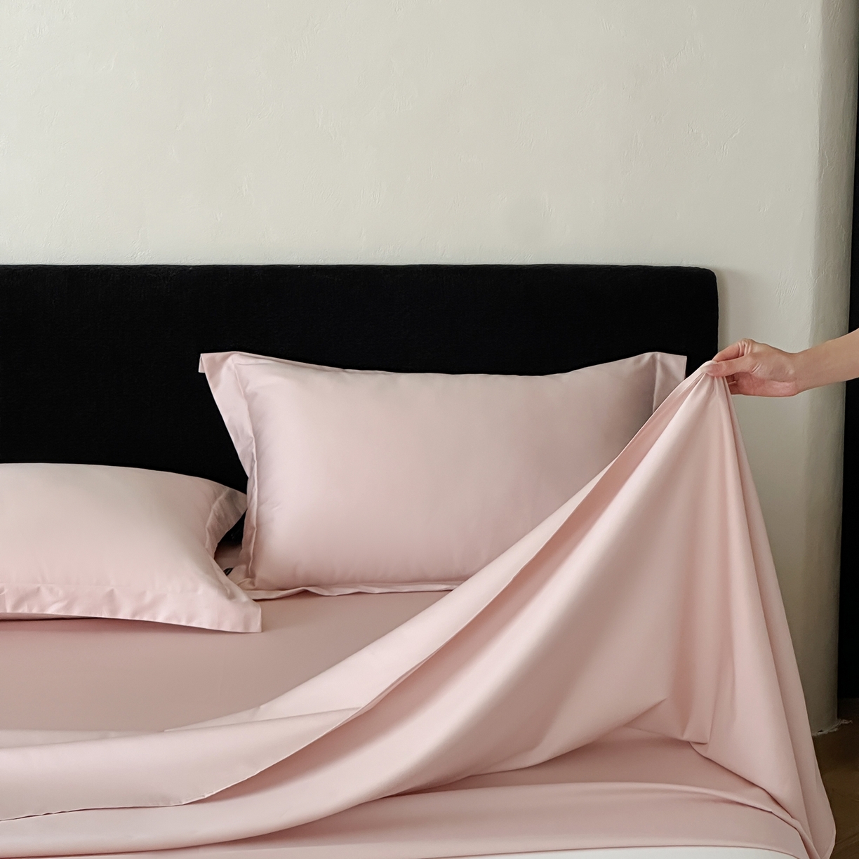 91家纺网 家纺一手货源 找家纺 三味舒屋 2025新款50s全棉纯棉纯色单床单床单单件-长期主义 长期主义-白桃乌龙