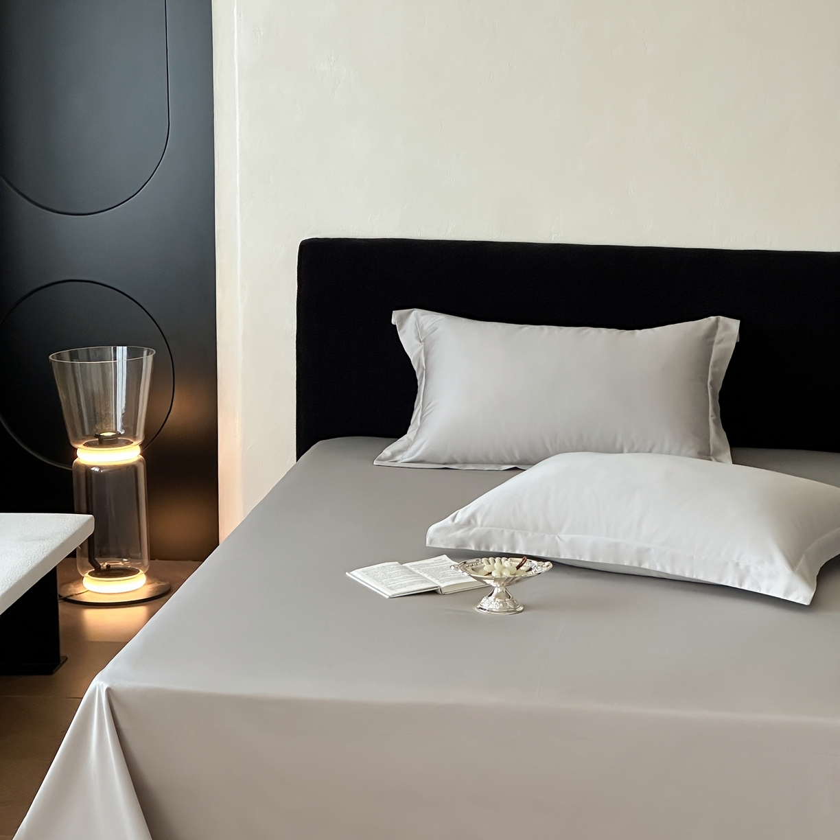 91家纺网 家纺一手货源 找家纺 三味舒屋 2025新款50s全棉纯棉纯色单床单床单单件-长期主义 长期主义-新银灰