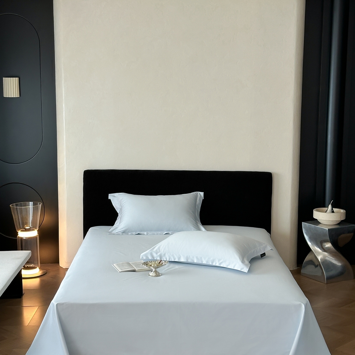 91家纺网 家纺一手货源 找家纺 三味舒屋 2025新款50s全棉纯棉纯色单床单床单单件-长期主义 长期主义-净月蓝