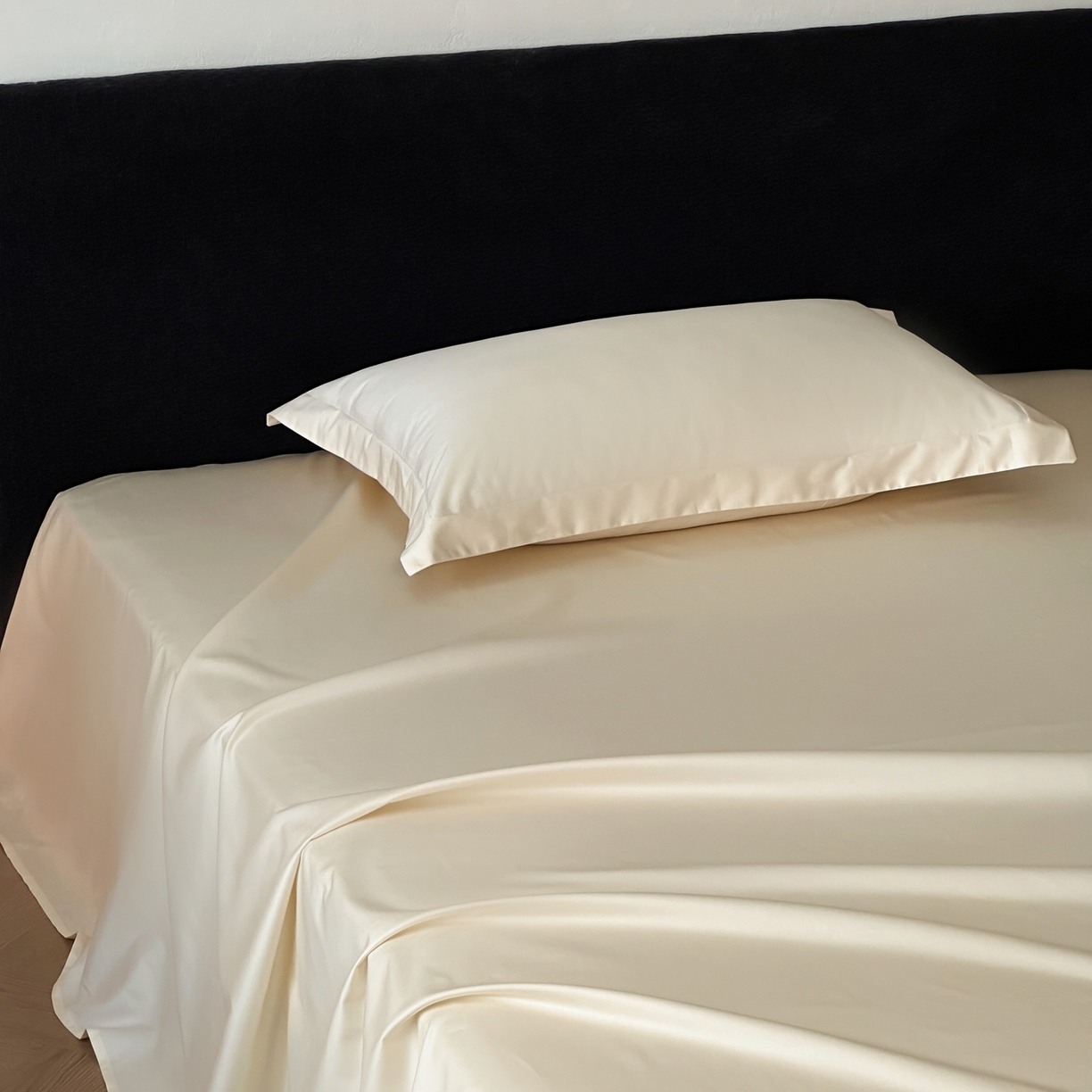 91家纺网 家纺一手货源 找家纺 三味舒屋 2025新款50s全棉纯棉纯色单床单床单单件-长期主义 长期主义-安琪白