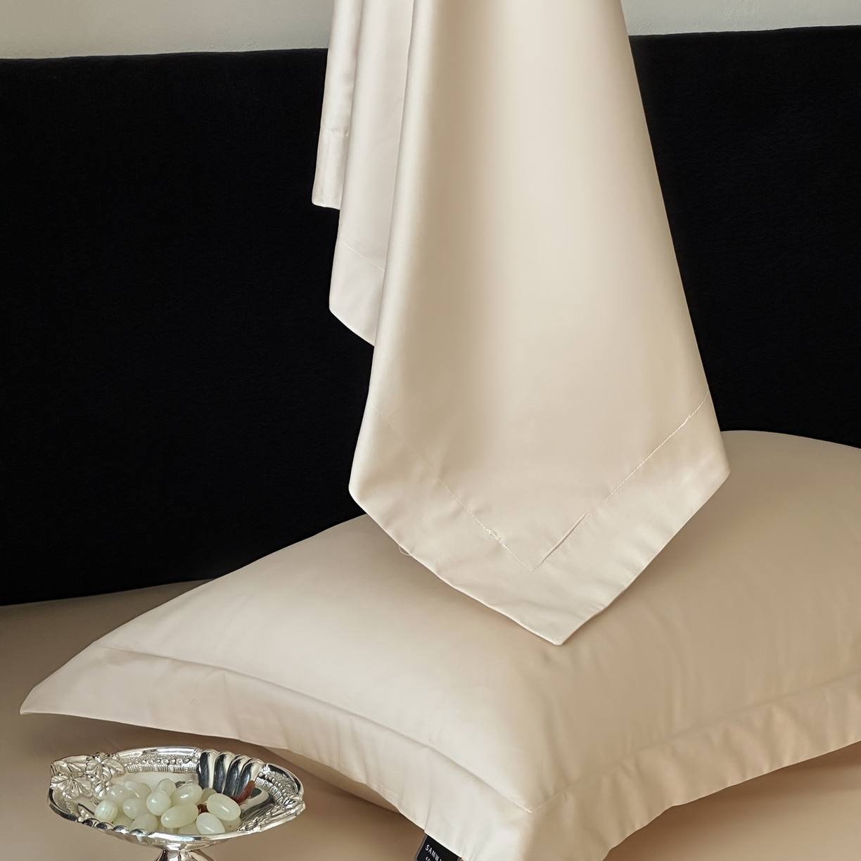 91家纺网 家纺一手货源 找家纺 三味舒屋 2025新款50s全棉纯棉纯色单枕套枕套单件-长期主义 长期主义-星光金