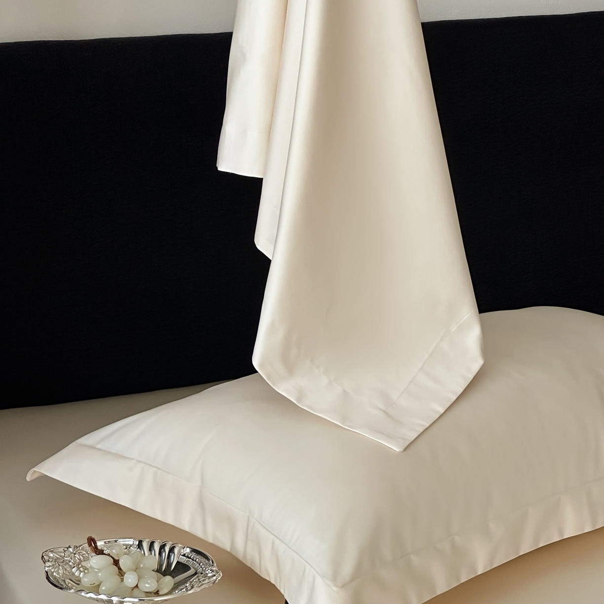 91家纺网 家纺一手货源 找家纺 （总）三味舒屋 2025新款50s全棉纯棉纯色单枕套枕套单件-长期主义