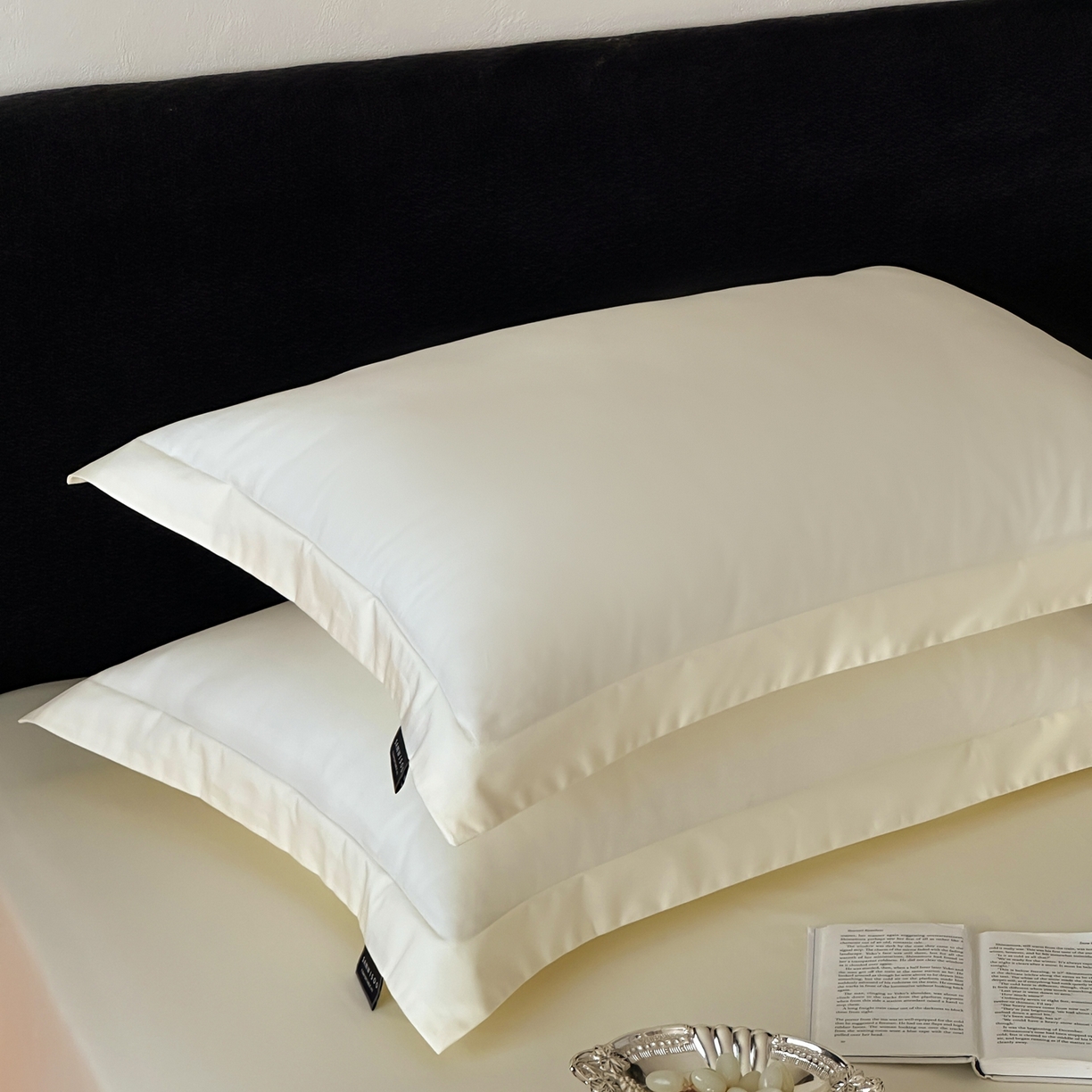 91家纺网 家纺一手货源 找家纺 三味舒屋 2025新款50s全棉纯棉纯色单枕套枕套单件-长期主义 长期主义-香草色