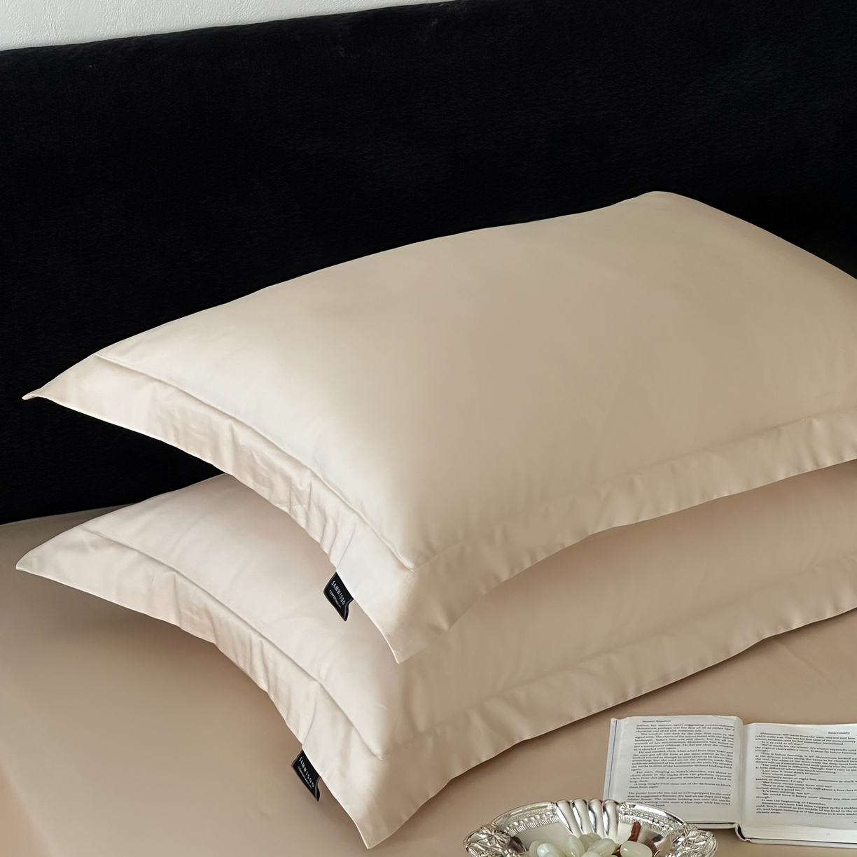 91家纺网 家纺一手货源 找家纺 三味舒屋 2025新款50s全棉纯棉纯色单枕套枕套单件-长期主义 长期主义-星光金